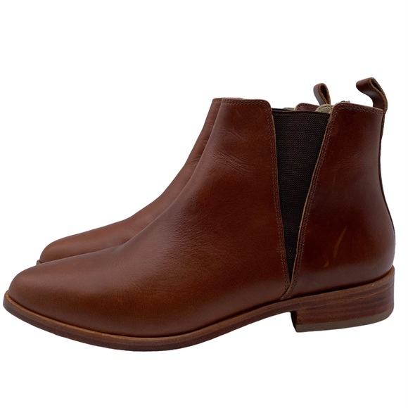Nisolo Boot Everyday Chelsea All Leather Brandy Brown Ankle Pull On Size 8 - Picture 13 of 13